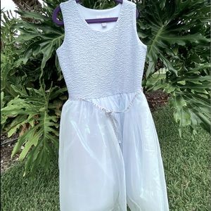 Blue children’s size 10-12 dress w belt